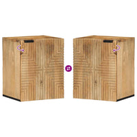 vidaXL Armário para Pia de Banheiro com porta Madeira Sólida de Acácia