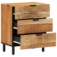 vidaXL Armário de Cabeceira com gaveta Castanho 50 x 33 x 62 cm