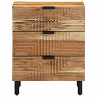 vidaXL Armário de Cabeceira com gaveta Castanho 50 x 33 x 62 cm