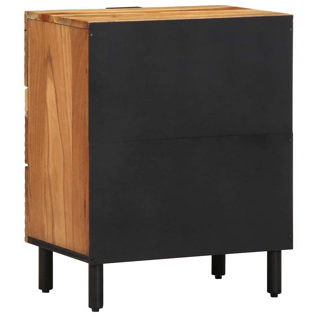 vidaXL Armário de Cabeceira com gaveta Castanho 50 x 33 x 62 cm