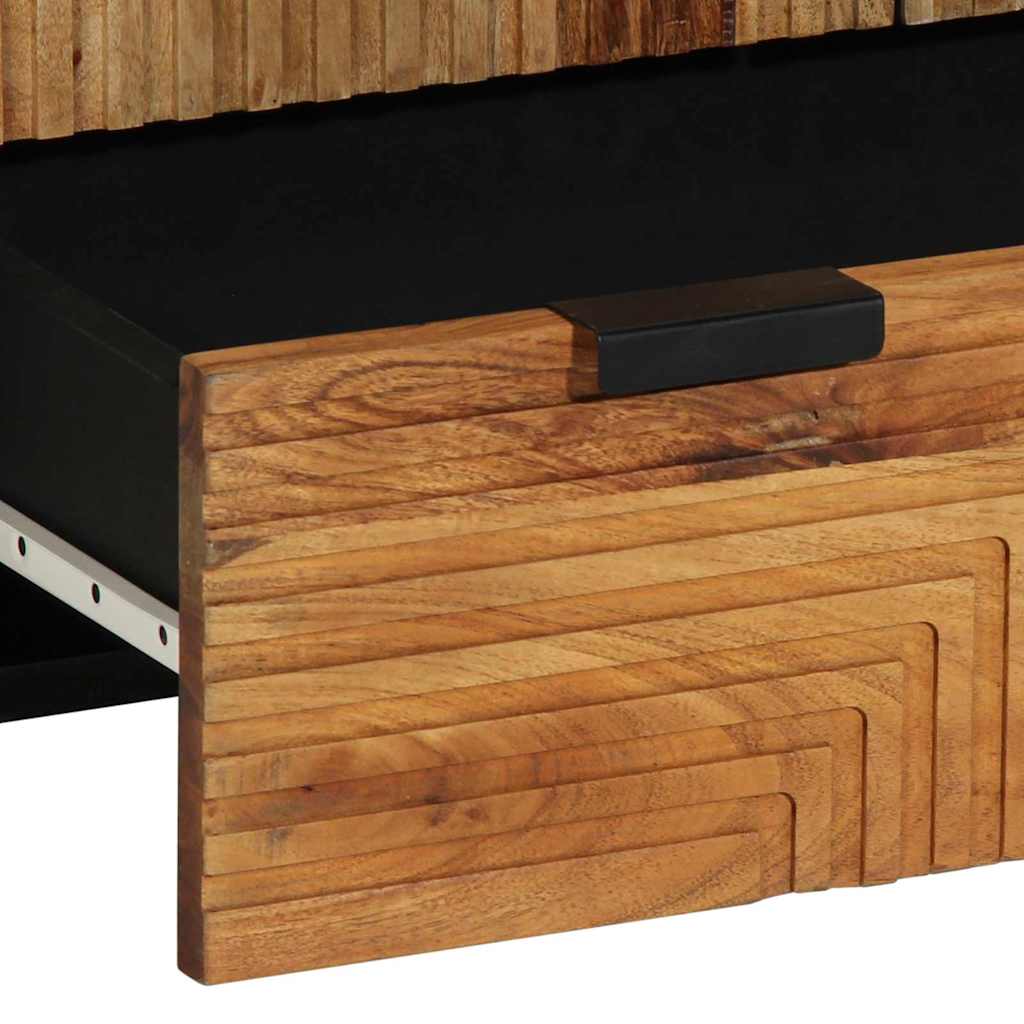 vidaXL Buffê Natural 60 x 33,5 x 100 cm Madeira Sólida de Acácia