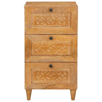 vidaXL Buffet com gaveta Castanho-claro 33.5 x 40 x 75 cm