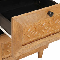 vidaXL Buffet com gaveta Castanho-claro 33.5 x 40 x 75 cm