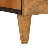 vidaXL Buffet com gaveta Castanho-claro 33.5 x 40 x 75 cm