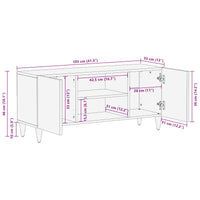 vidaXL Gabinete para TV com prateleira Nogueira 105 x 33 x 46 cm