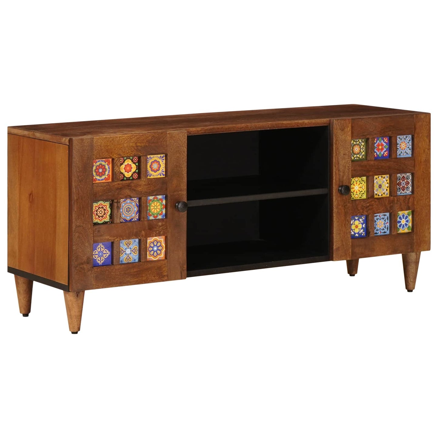 vidaXL Gabinete para TV com prateleira Nogueira 105 x 33 x 46 cm