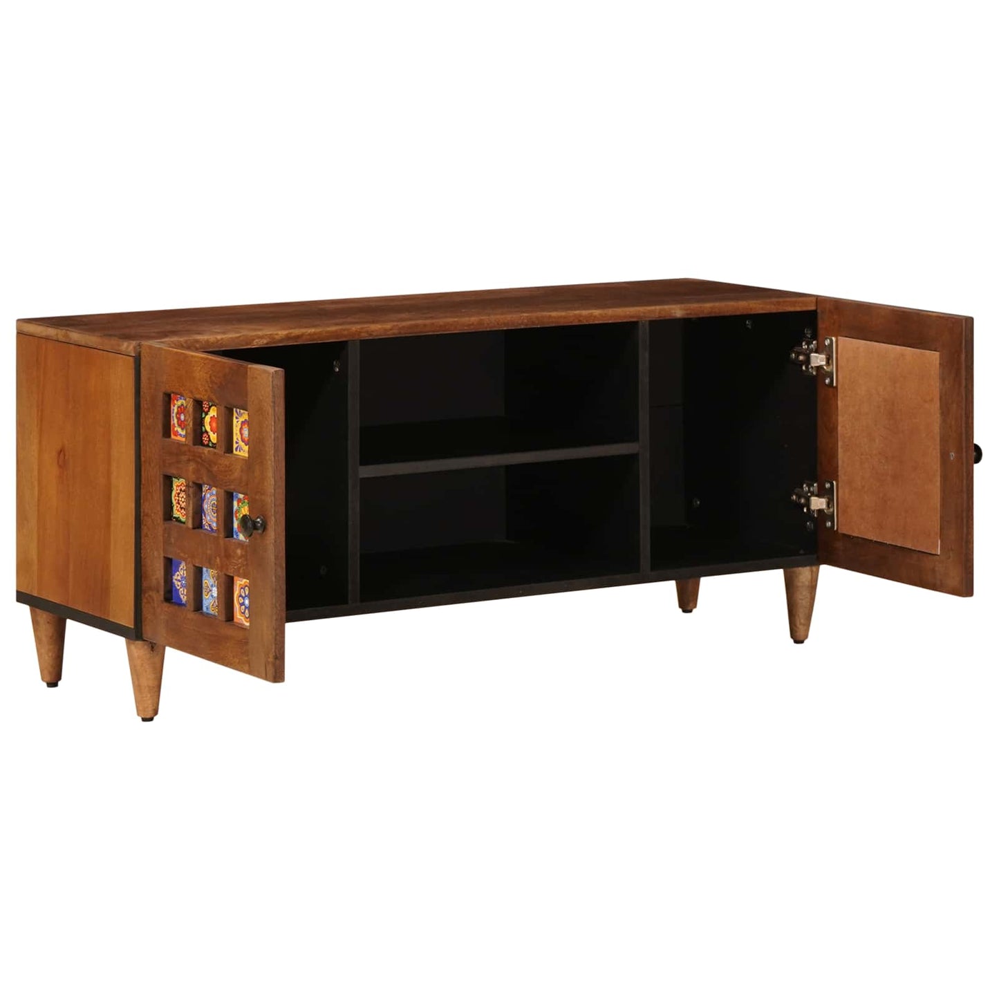 vidaXL Gabinete para TV com prateleira Nogueira 105 x 33 x 46 cm