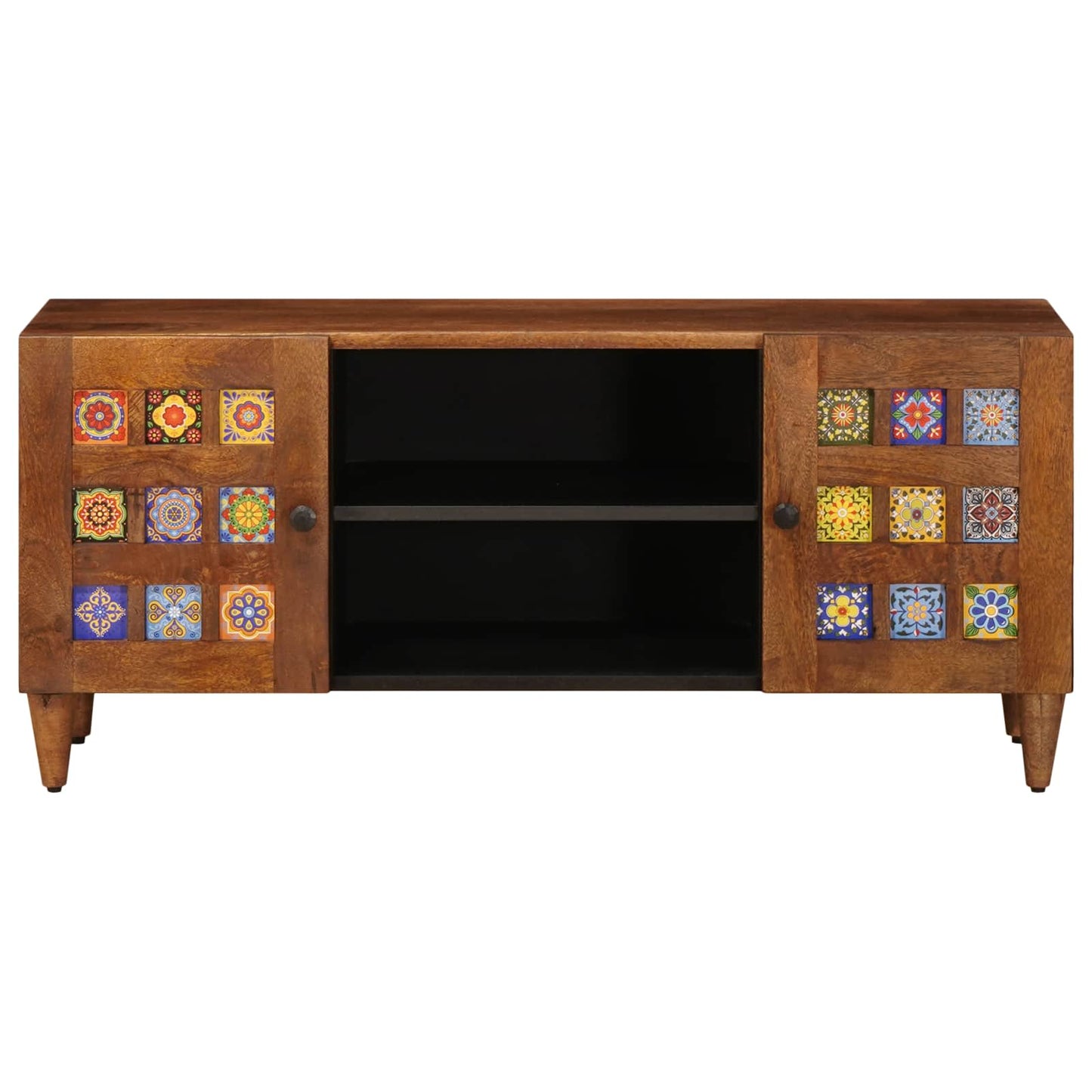 vidaXL Gabinete para TV com prateleira Nogueira 105 x 33 x 46 cm