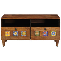 vidaXL Gabinete para TV com gaveta Nogueira 70 x 33 x 46 cm