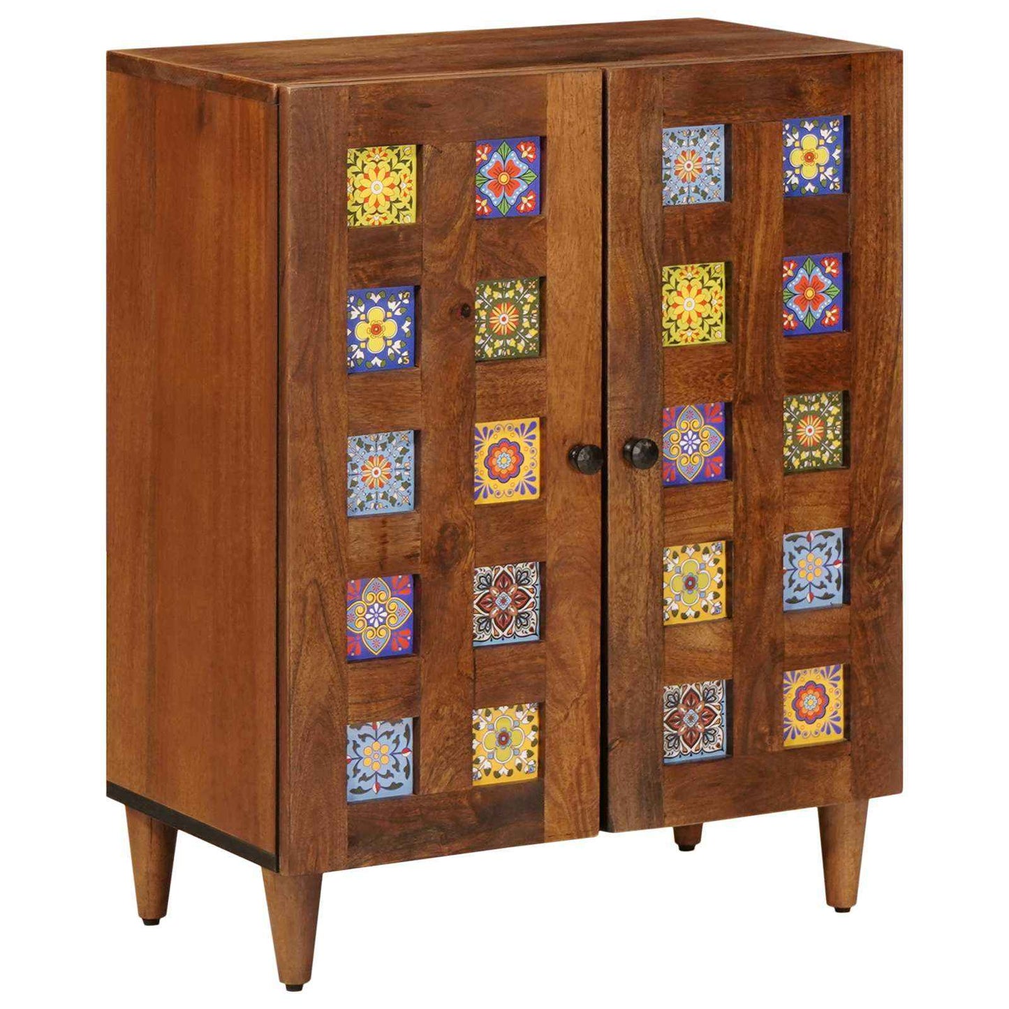 vidaXL Buffet Nogueira 60 x 33 x 75 cm Madeira de manga maciça
