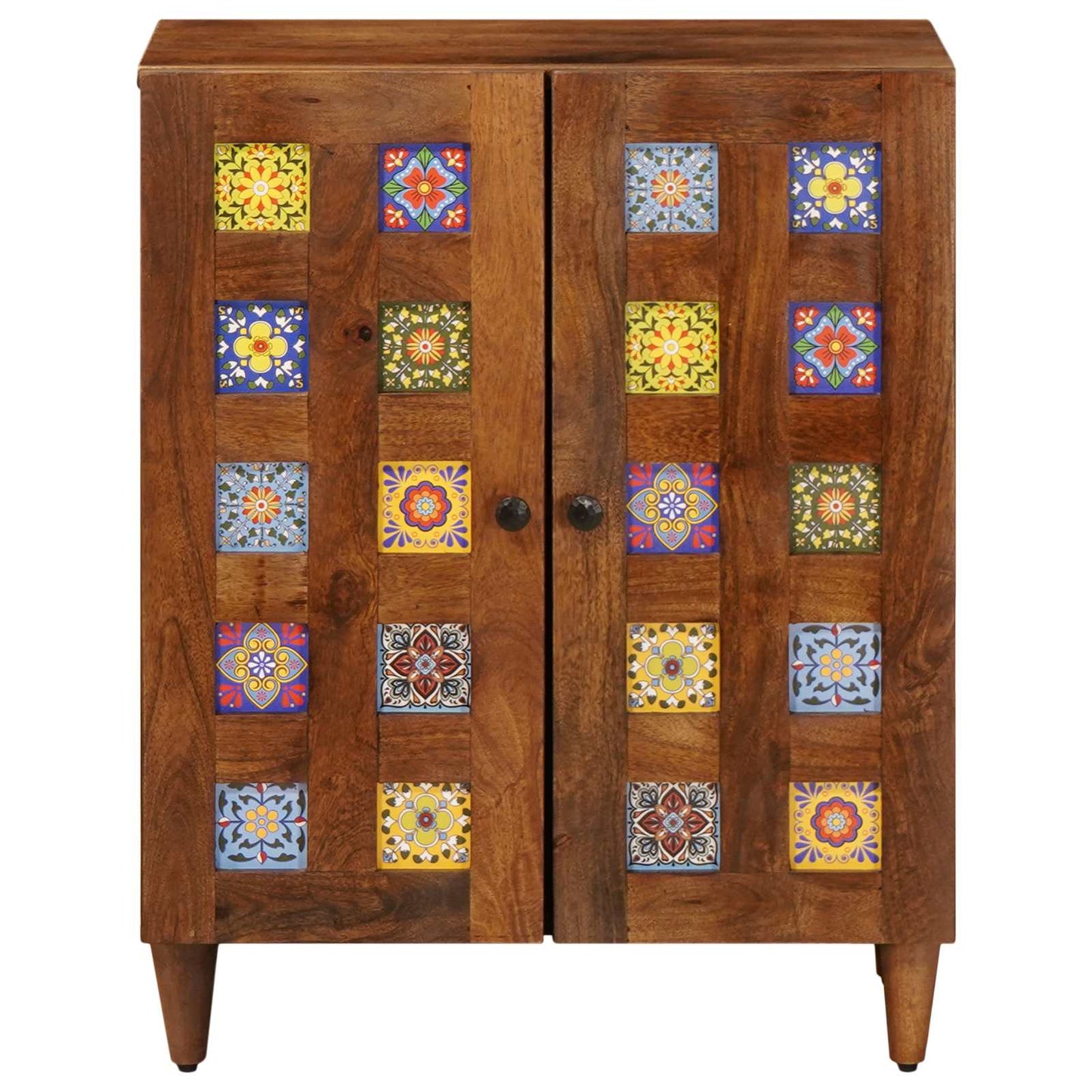 vidaXL Buffet Nogueira 60 x 33 x 75 cm Madeira de manga maciça
