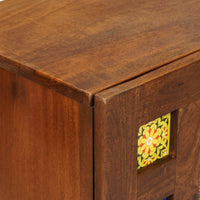 vidaXL Buffet Nogueira 60 x 33 x 75 cm Madeira de manga maciça