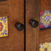 vidaXL Buffet Nogueira 60 x 33 x 75 cm Madeira de manga maciça