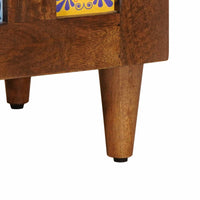 vidaXL Buffet Nogueira 60 x 33 x 75 cm Madeira de manga maciça