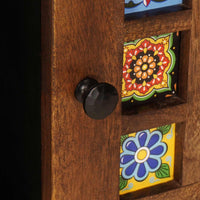 vidaXL Mesa de centro Castanho 80 x 50 x 40 cm Madeira de manga maciça