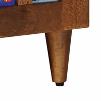 vidaXL Mesa de centro Castanho 80 x 50 x 40 cm Madeira de manga maciça