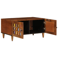 vidaXL Mesa de centro Castanho 80 x 50 x 40 cm Madeira de manga maciça