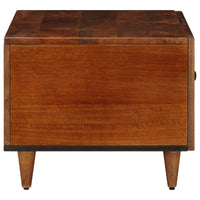 vidaXL Mesa de centro Castanho 80 x 50 x 40 cm Madeira de manga maciça