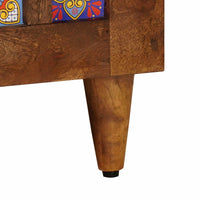 vidaXL Mesa de centro Castanho 80 x 50 x 40 cm Madeira de manga maciça