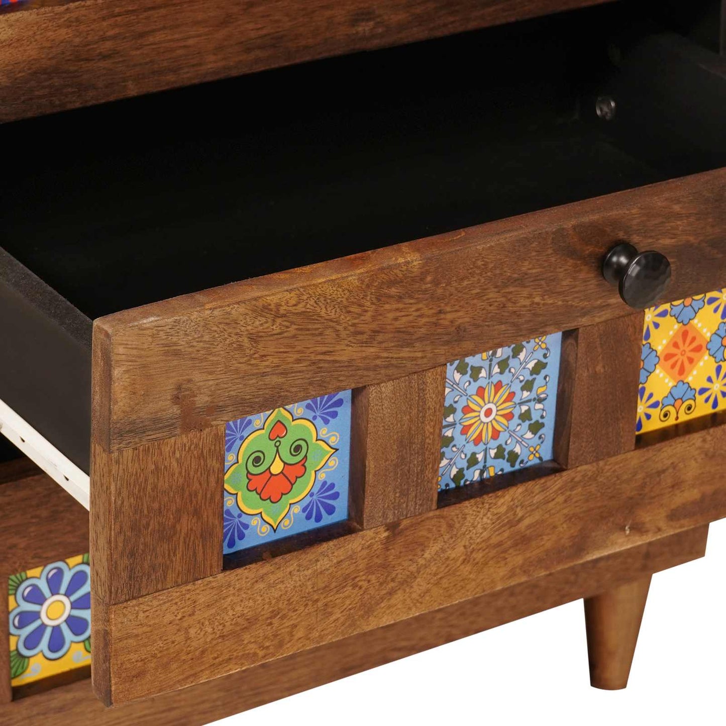 vidaXL Armário de Cabeceira com gaveta Castanho 50 x 33 x 62 cm