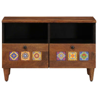 vidaXL Mesa de centro Castanho 80 x 54 x 40 cm Madeira de manga maciça