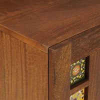 vidaXL Gabinete para TV com gaveta com porta Nogueira 105 x 33 x 46 cm