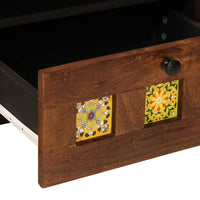 vidaXL Gabinete para TV com gaveta com porta Nogueira 105 x 33 x 46 cm