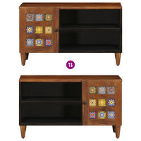 vidaXL Gabinete para TV com armazenamento Nogueira 80 x 33 x 46 cm