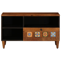 vidaXL Gabinete para TV com gaveta Nogueira 80 x 33 x 46 cm
