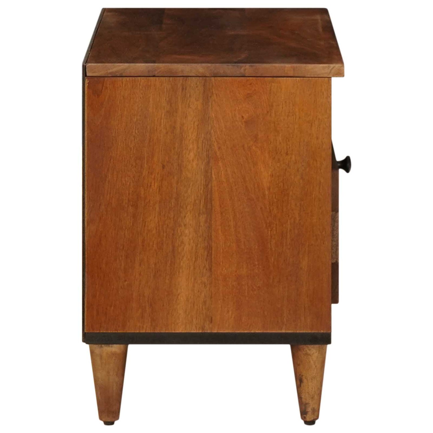vidaXL Gabinete para TV com gaveta Nogueira 80 x 33 x 46 cm