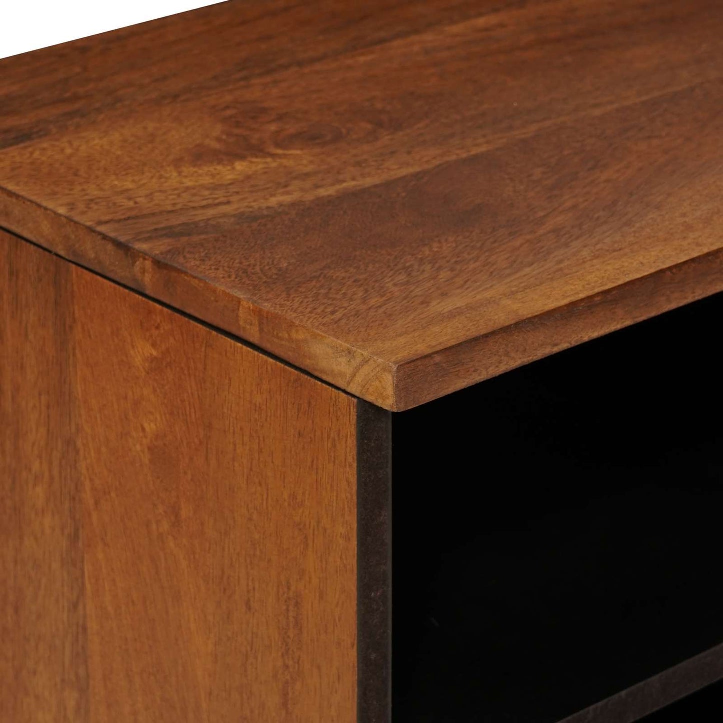 vidaXL Gabinete para TV com gaveta Nogueira 80 x 33 x 46 cm