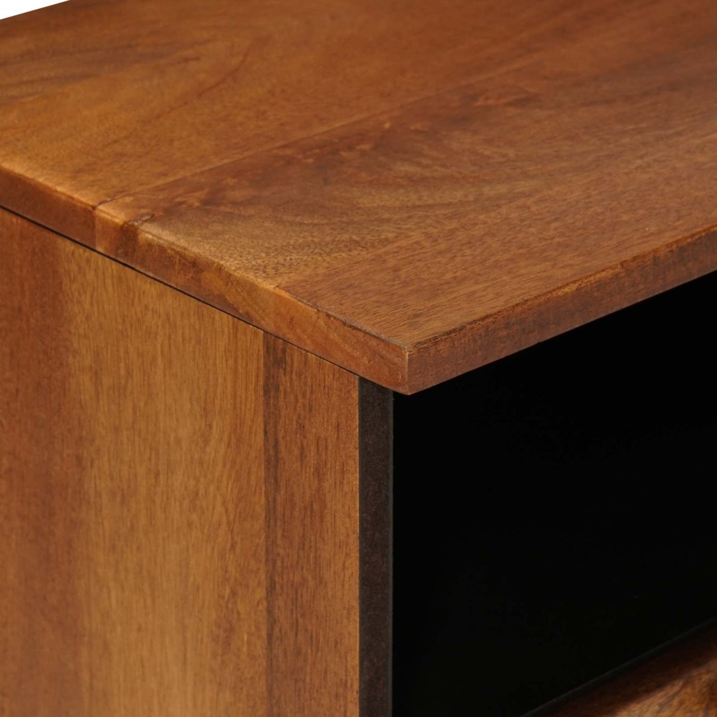 vidaXL Gabinete para TV com gaveta Nogueira 100 x 33 x 46 cm