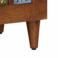 vidaXL Gabinete para TV com gaveta Nogueira 100 x 33 x 46 cm