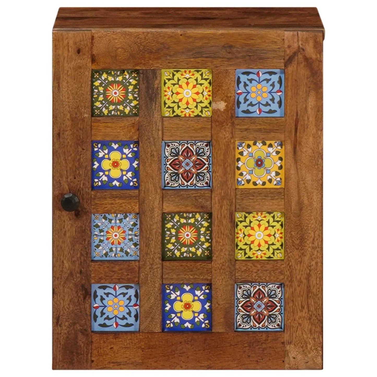 vidaXL Armário de Banheiro Suspenso com porta Nogueira 38 x 33 x 48 cm