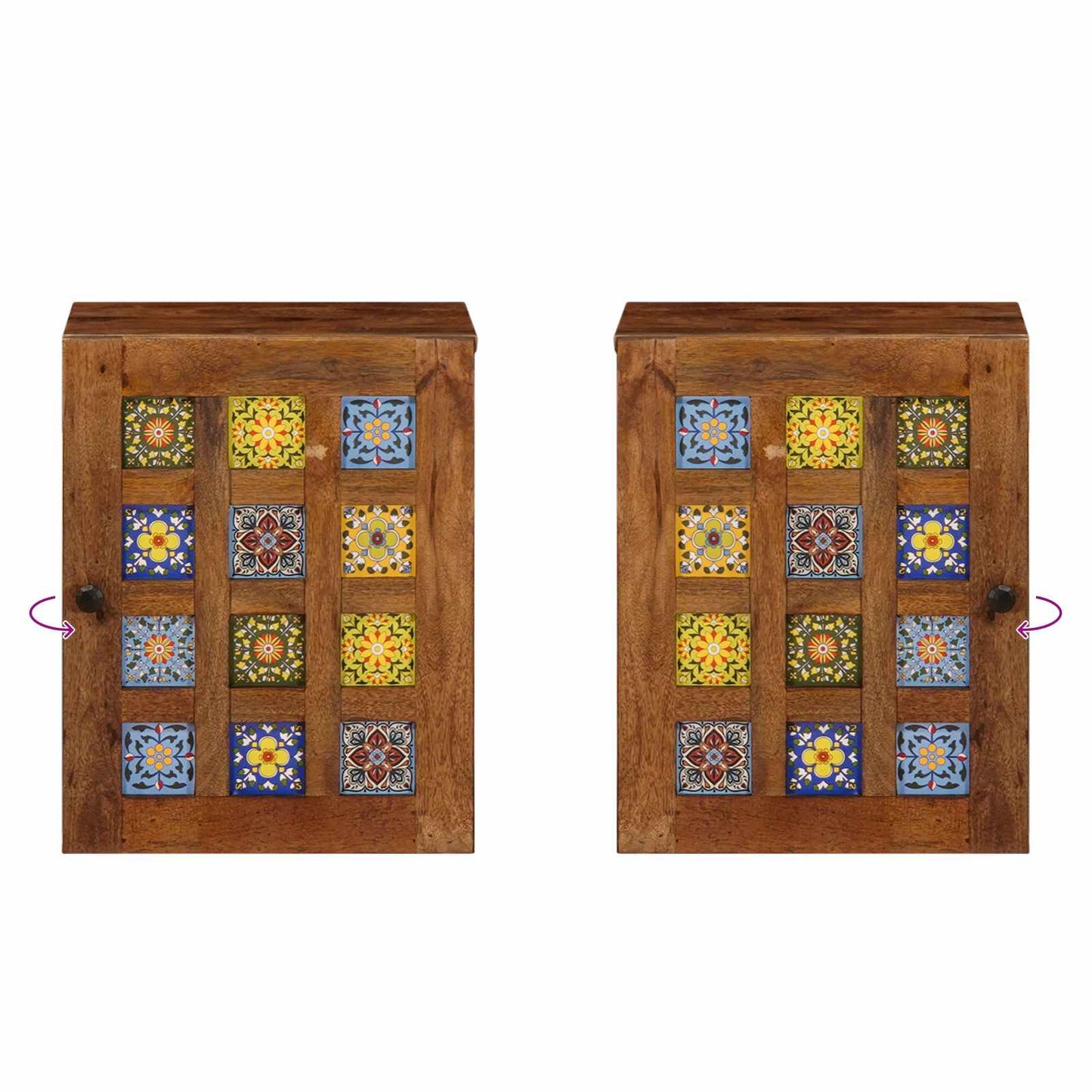 vidaXL Armário de Banheiro Suspenso com porta Nogueira 38 x 33 x 48 cm