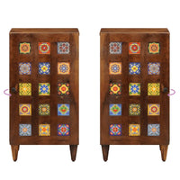 vidaXL Buffet Nogueira 40 x 33 x 75 cm Madeira de manga maciça