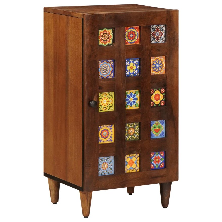vidaXL Buffet Nogueira 40 x 33 x 75 cm Madeira de manga maciça