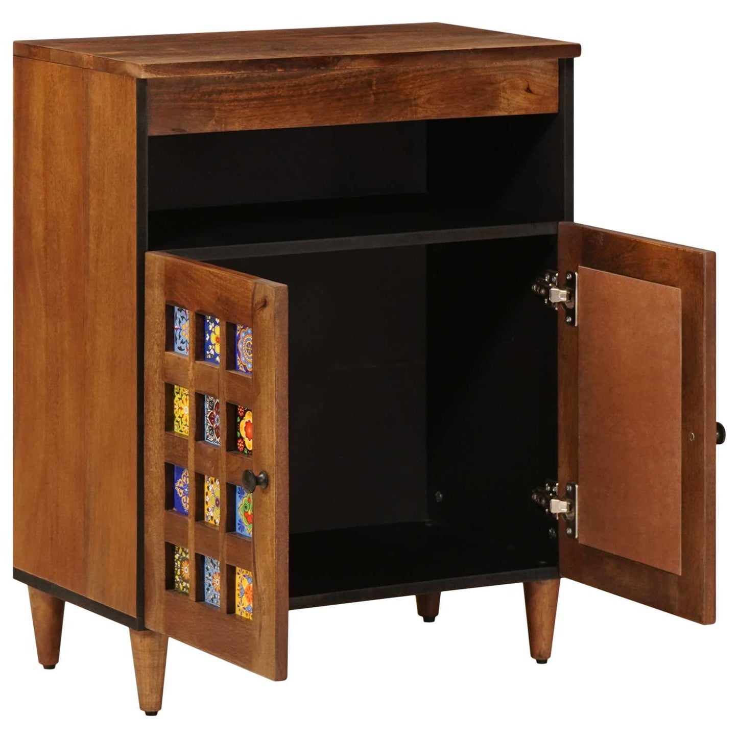 vidaXL Buffet Nogueira 60 x 33 x 75 cm Madeira de manga maciça