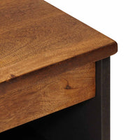 vidaXL Buffet Nogueira 60 x 33 x 75 cm Madeira de manga maciça