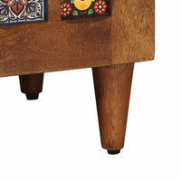 vidaXL Buffet Nogueira 60 x 33 x 75 cm Madeira de manga maciça