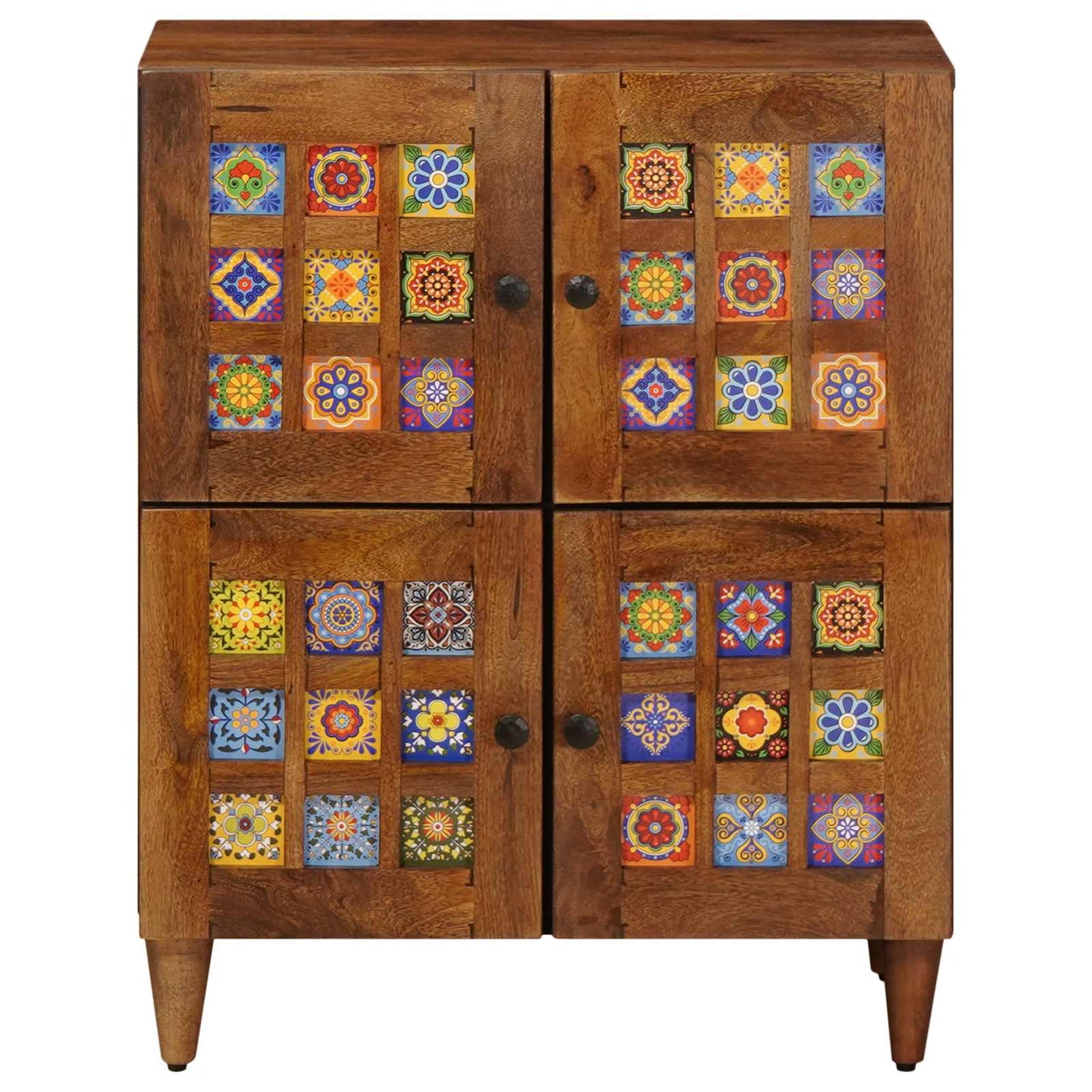 vidaXL Buffet Nogueira 60 x 33 x 75 cm Madeira de manga maciça