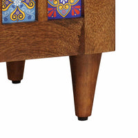 vidaXL Buffet Nogueira 60 x 33 x 75 cm Madeira de manga maciça