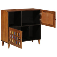 vidaXL Buffet Nogueira 80 x 33 x 75 cm Madeira de manga maciça