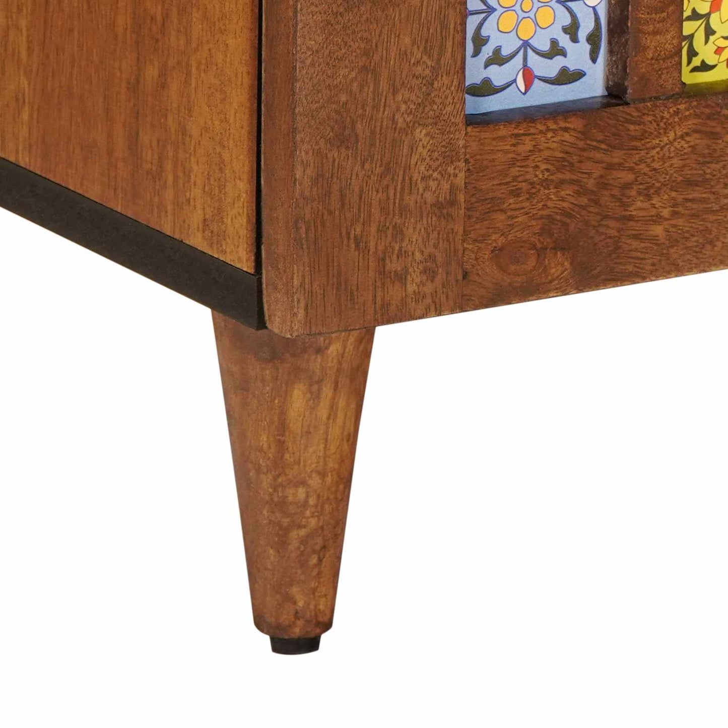 vidaXL Buffet Nogueira 90 x 33,5 x 75 cm Madeira de manga maciça