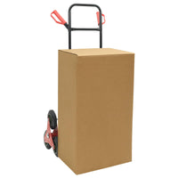 vidaXL Carrinho de Mão Preto e Vermelho 64,5 x 49,5 x 114 cm Aço