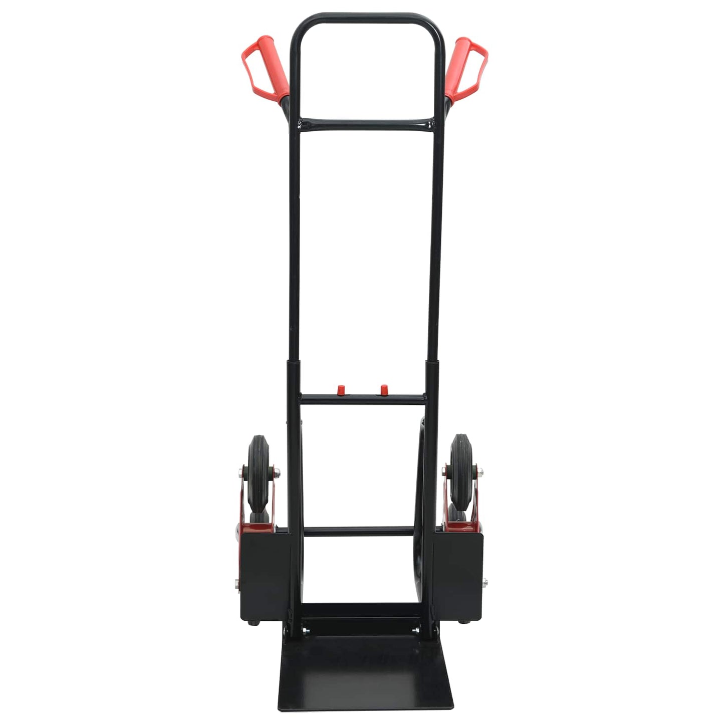 vidaXL Carrinho de Mão Preto e Vermelho 64,5 x 49,5 x 114 cm Aço