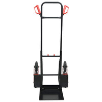 vidaXL Carrinho de Mão Preto e Vermelho 64,5 x 49,5 x 114 cm Aço