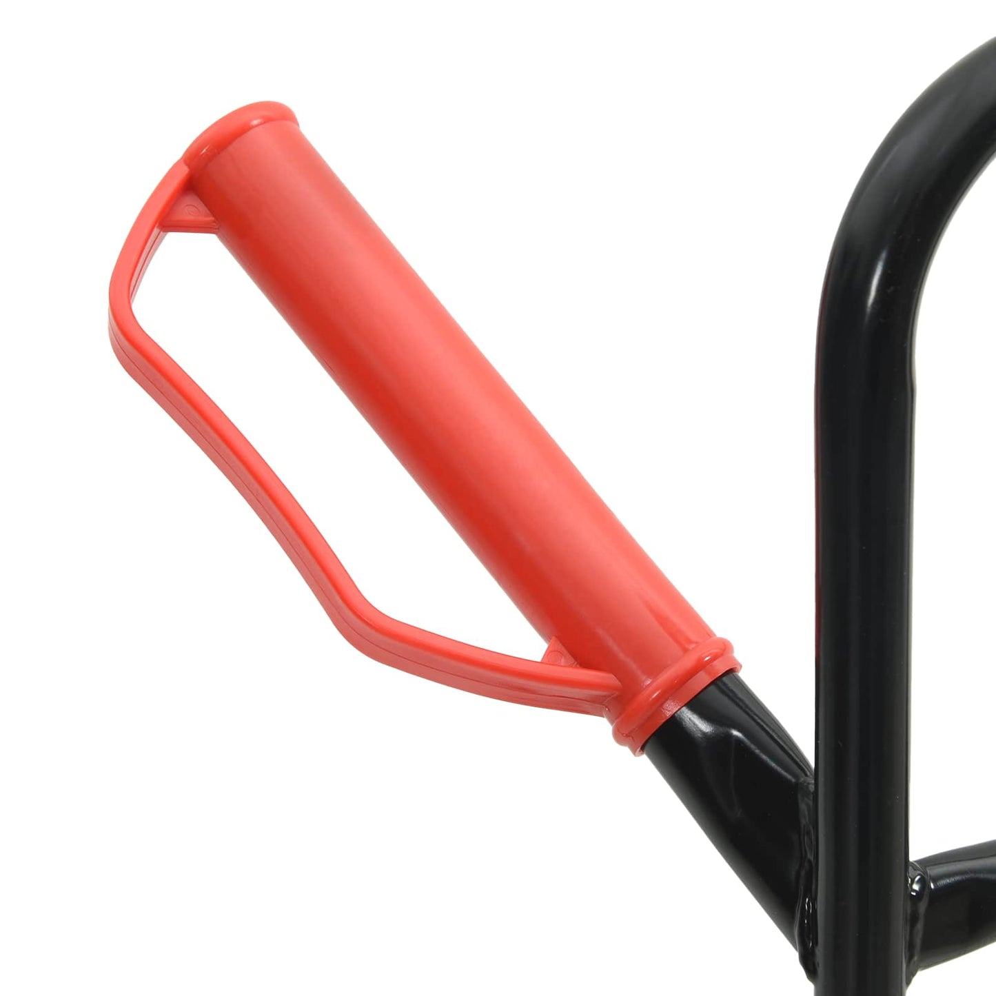 vidaXL Carrinho de Mão Preto e Vermelho 64,5 x 49,5 x 114 cm Aço