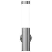 vidaXL Candeeiro de parede RVS p/ interior e exterior à prova de água