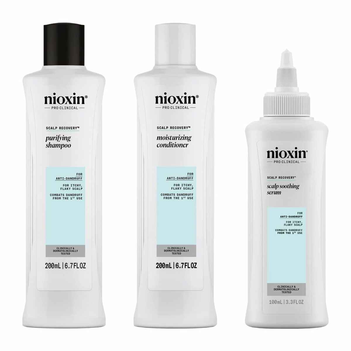 Conjunto de Cabeleireiro Nioxin SCALP RECOVERY (3 Unidades)